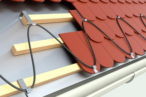 Кабельный обогрев кровли