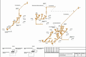 Аксонометрия канализаии