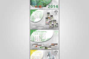 Дизайн квартального календаря