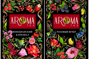 Дизайн серии этикеток для чая