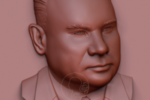 3д моделирование барельефа для мемориальной доски