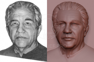 Моделирование портрета для монеты