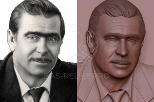 Моделирование барельефа на памятник