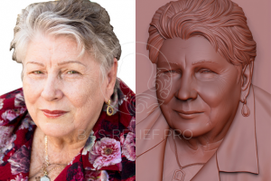 3д моделирование портрета для памятника