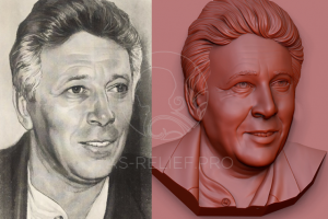 Бронзовый барельеф для мемориальной доски