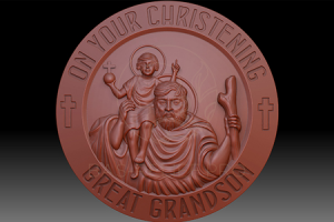 Моделирование медали для 3Д печати.