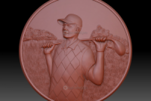 Изготовление 3д модели игрока в гольф для последующей печати на