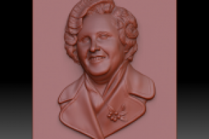 Моделирование портрета для резки на станке с ЧПУ. Частный заказ