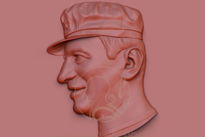 3D портрет для резки и печати на ЧПУ. Частный заказ