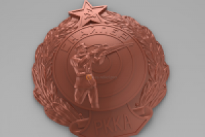 3D моделирование копии знака "Снайпер РККА"