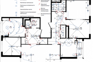 Схема привязки выключателей к потолочному освещению