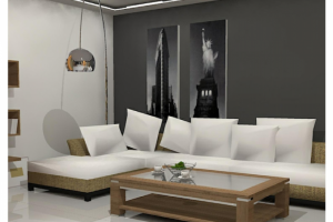 Визуал гостиной 3ds max+Corona