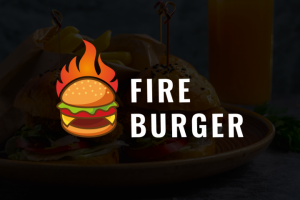 Логотип бургерной «Fire Burger»