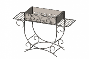Мангал кованый