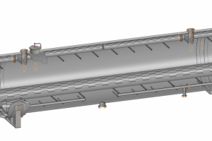 3D-модель отстойника нефти ОГ-200П