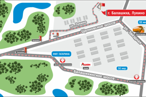 Карта-схема проезда.