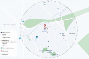 План-карта для жилого комплекса.