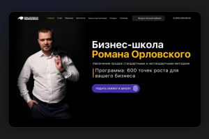 Дизайн сайта для бизнес школы