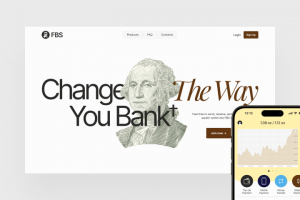 Лендинг для банковского приложения