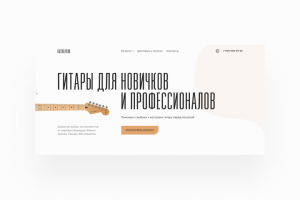 Guitar Hero – Концепт интернет-магазина для продажи гитар