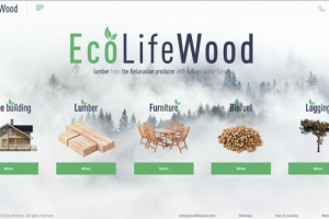 Ecolifewood - многостраничный мультиязычный сайт