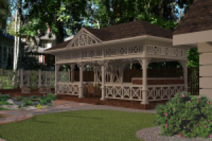 Беседка на загородном участке