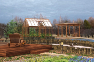 Дачный участок 40 соток (вид ранней весной)