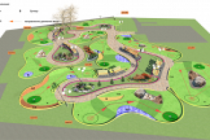 Мини гольф-поле для людей с ограниченными возможностями