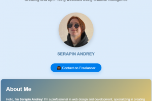Создание портфолио-сайта с использованием ИИ