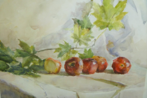 Натюрморт с яблоками