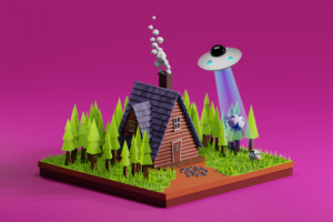 Домик и НЛО