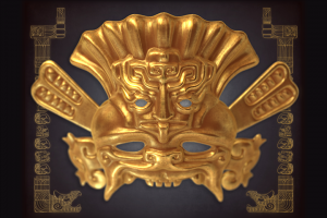 Маска жреца майя