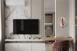 Квартира-студия в стиле неоклассика