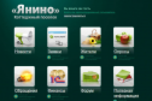 Сайт коттеджного поселка Янино-1