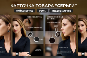Карточка товара "Серьги"