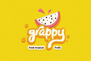 Логотип для магазина экзотических фруктов GRAPPY