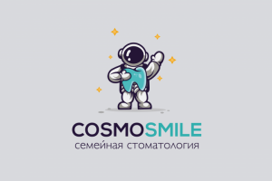 Логотип для стоматологической клиники COSMOSMILE