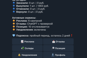 Телеграм Бот WBMetrics