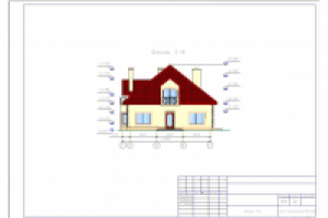 Коттедж с мансардой, площадь 183 м2.