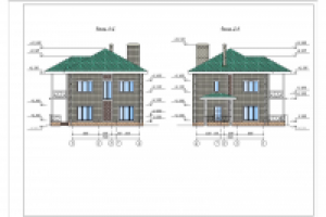 Коттедж 2 этажа с терассой и верандой, площадь 160м2