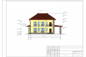 Коттедж 2 этажа с чердаком