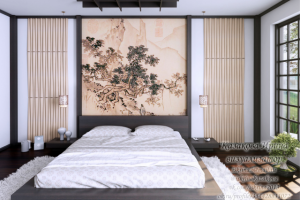 Моделирование и визуализация мебели для спальни