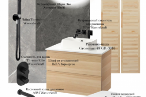 Коллаж ванной комнаты