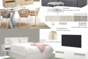 Коллажи подбора мебели гостинная