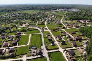 Съемка коттеджного поселка