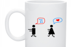 Белая кружка с нанесением