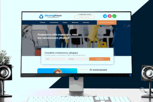 Сайт-визитка для клиниговой компании
