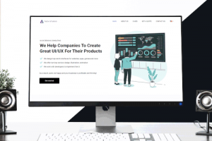 Сайт-визитка для студии UI/UX дизайна