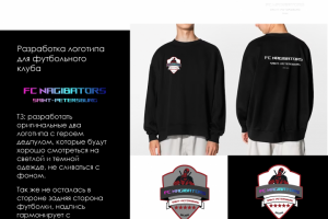 Разработка фирменного стиля для футбольного клуба Nagibators
