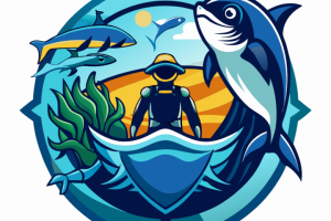 Векторный логотип для компании занимающейся дайвингом